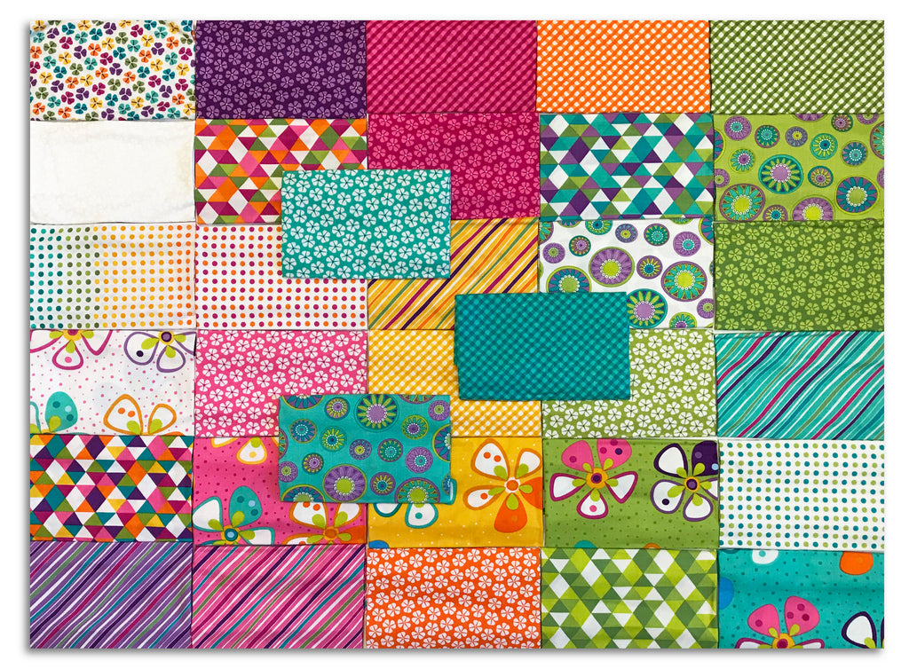 Moda PreCut 33 Piece Fat Eighth Bundle Petal Power Jordan Fabrics