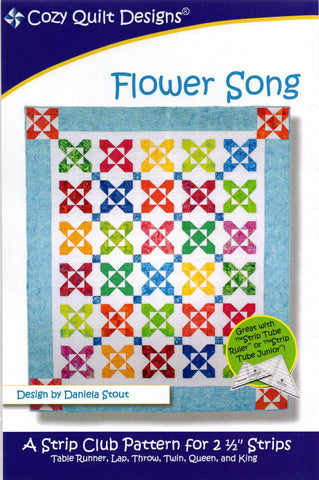 Blumenlied – gemütliches Quilt-Design-Muster, digitaler Download