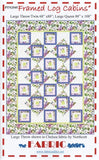 FRAMED LOG CABINS -  Quilt Pattern from The Fabric Addict Featuring Chelsea Prints