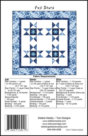 Fuji-Sterne – Calico Carriage Quilt Designs Muster ccqd167 digitaler Download