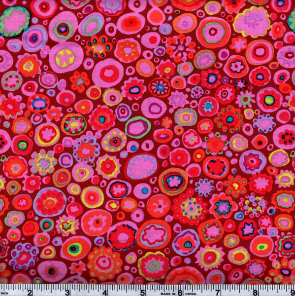 Rowan Kaffe Fassett GP20 Paprika Roman Glass Multi-Color Circles By The Yard
