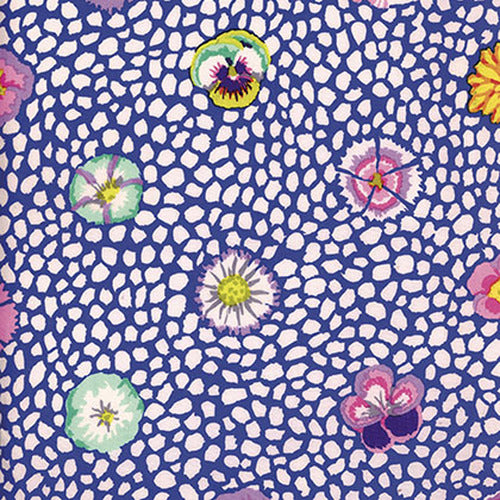 Free Spirit Kaffe Fassett GP59  Guinea Flower - Blue By The Yard