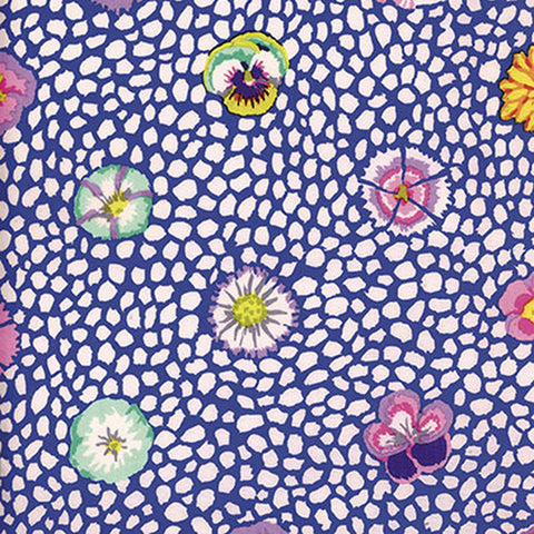 Free Spirit Kaffe Fassett GP59  Guinea Flower - Blue By The Yard