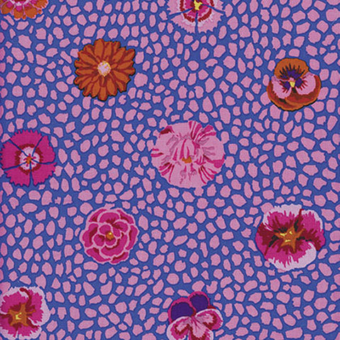 Free Spirit Kaffe Fassett GP59  Guinea Flower - Pink By The Yard