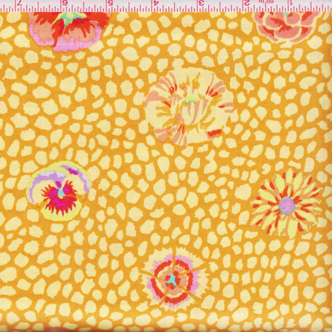 Free Spirit Kaffe Fassett Collective GP59 GoldX Guinea Flower by the yard