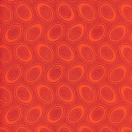 Free Spirit Kaffe Fassett GP71 Orange Aboriginal Dot By The Yard