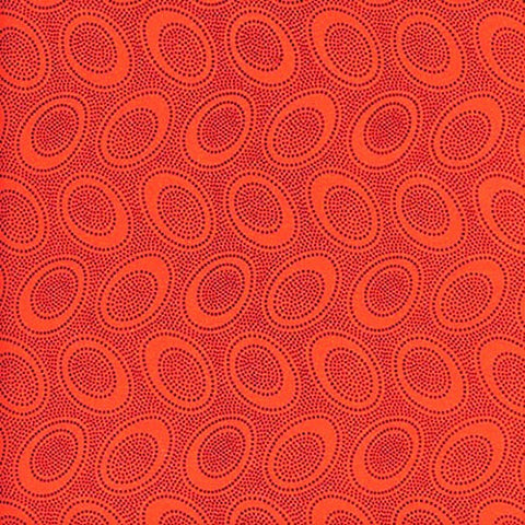 Free Spirit Kaffe Fassett GP71 Orange Aboriginal Dot By The Yard