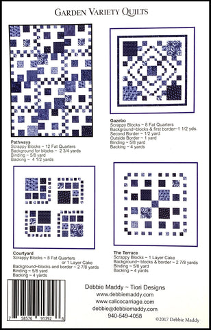 GARDEN VARIETY - Calico Carriage Quilt Designs Pattern CCQD164