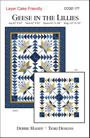 GEESE IN THE LILLIES - Calico Carriage Quilt Designs Pattern CCQD177 DIGITAL DOWNLOAD