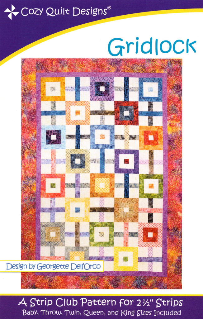 Gridlocked Pattern GRIDLOCK - Cozy Quilt Designs Pattern – Jordan Fabrics