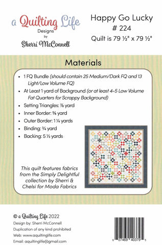 HAPPY GO LUCKY - A Quilting Life Designs Pattern #224