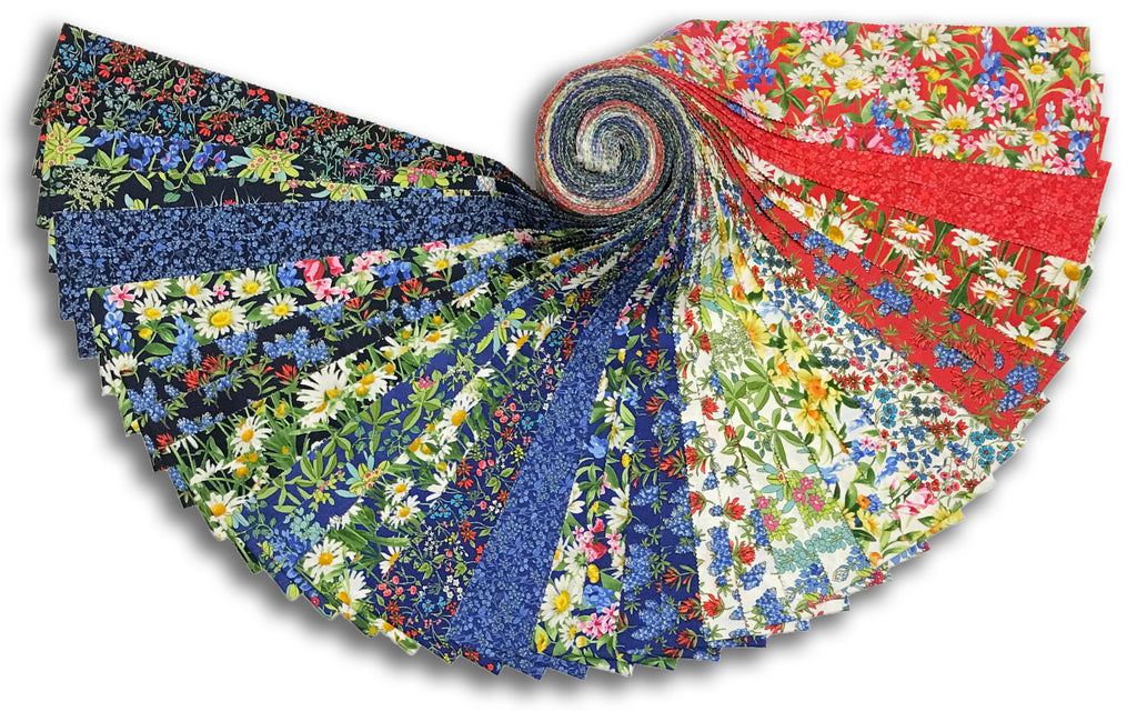 Moda 40 Piece Pre-Cut 1/2" Strips Roll Wildflowers – Jordan Fabrics