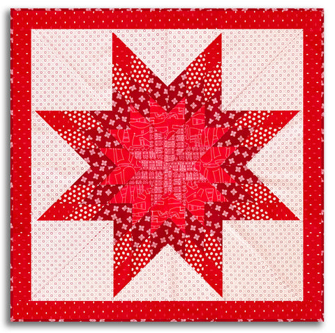 By the Yard - Bee Basics Heart in Red by Riley Blake C6401-RED