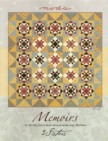 MEMOIRS - Moda & 3 Sisters Quilt Pattern PS44210