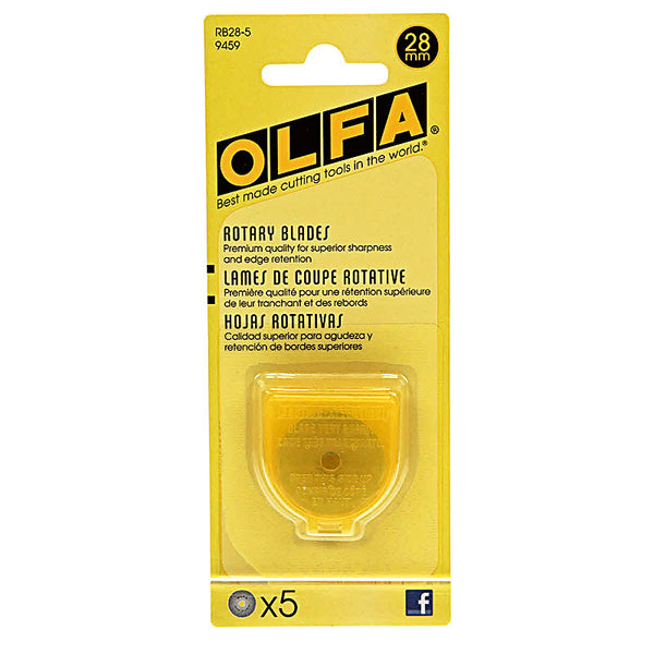 OLFA 28mm Rotary Blade Model RB28-5 9459 - 5-Pack