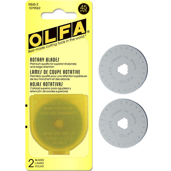 OLFA 45mm Rotary Blade Model RB45-2 1079062 - 2-Pack