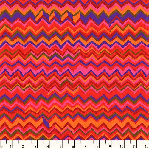 Free Spirit Kaffe Fassett Collective PWBM043 Holiday Zig Zag By The Yard