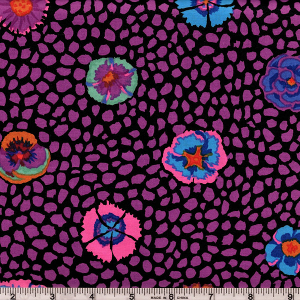 Free Spirit Kaffe Fassett PWGP059  Guinea Flower - Purple By The Yard