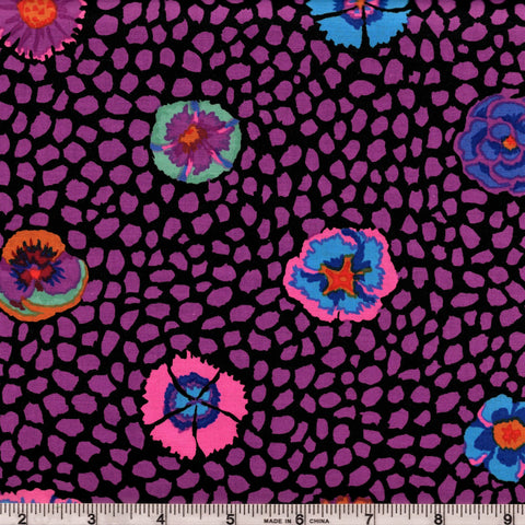 Free Spirit Kaffe Fassett PWGP059  Guinea Flower - Purple By The Yard