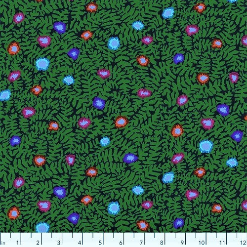 Free Spirit Kaffe Fassett Collective PWGP184 Dark Moss Flower By The Yard