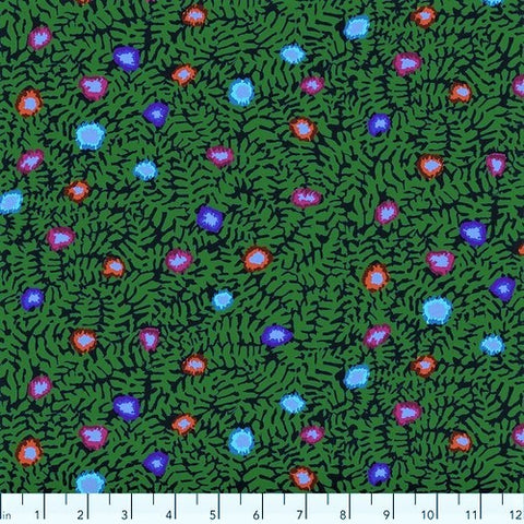 Free Spirit Kaffe Fassett Collective PWGP184 Dark Moss Flower By The Yard