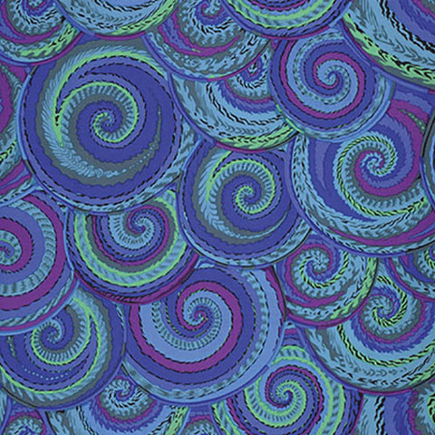 Free Spirit Kaffe Fassett PWPJ066 Cobalt Curly Baskets By The Yard