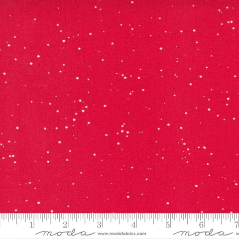 Moda Merry Little Christmas 55245 12 Red Snow Fall By The Yard