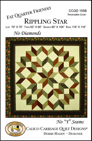 RIPPLING STAR - Calico Carriage Quilt Designs Pattern CCQD155