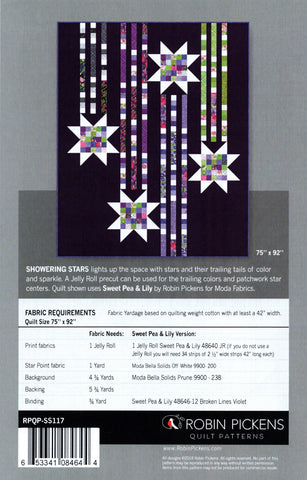 SHOWERING STARS - Robin Pickens Quilt Pattern