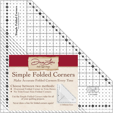 Simple Folded Corners Ruler - Antler Quilt Design AQDR1