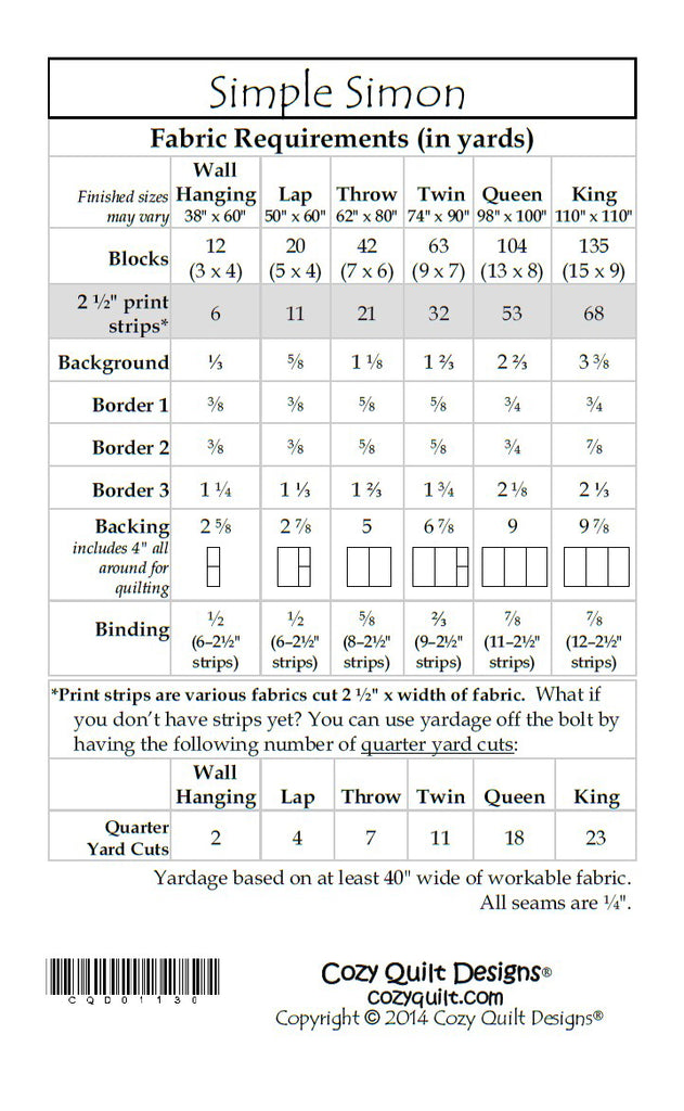 SIMPLE SIMON Cozy Quilt Designs Pattern Jordan Fabrics simple-simon-cozy-quilt-designs-pattern-jordan-fabrics