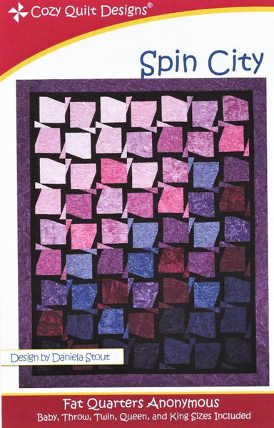 SPIN CITY - Cozy Quilt Designs Pattern DIGITAL DOWNLOAD