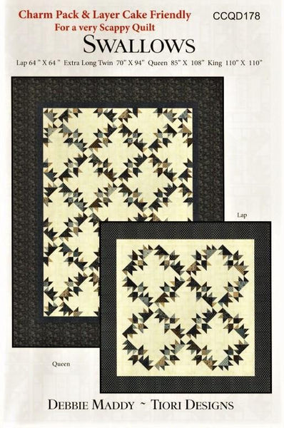 SWALLOWS - Calico Carriage Quilt Designs Pattern CCQD178 DIGITAL DOWNLOAD