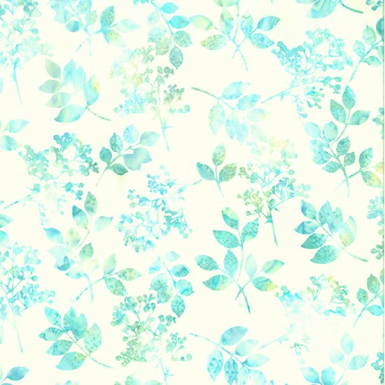 Hoffman Bali Batik T2431 581 Blue Grass Leaves By The Yard – Jordan Fabrics