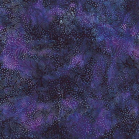 Hoffman Batik Violet Rays T2439 197 Black Grape Dotted Floral By The Yard