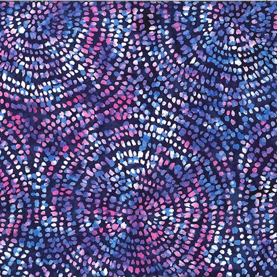 Hoffman Batik Violet Rays T2441 424 Salvia Circles By The Yard