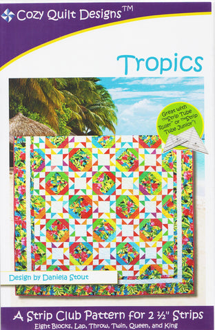 TROPICS - Cozy Quilt Designs Pattern DIGITAL DOWNLOAD