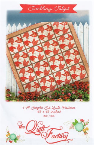 TUMBLING TULIPS - The Quilt Factory Pattern QF-1905 DIGITAL DOWNLOAD
