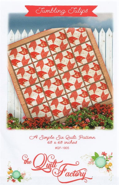TUMBLING TULIPS - Quilt Pattern QF-1905 By The Quilt Factory