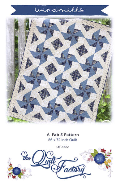 WINDMILLS - Quilt Pattern QF-1822  By The Quilt Factory