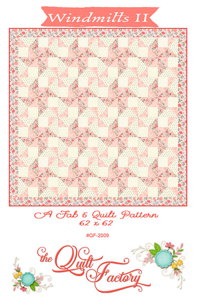 WINDMILLS II - Quilt Pattern QF-2009 By The Quilt Factory