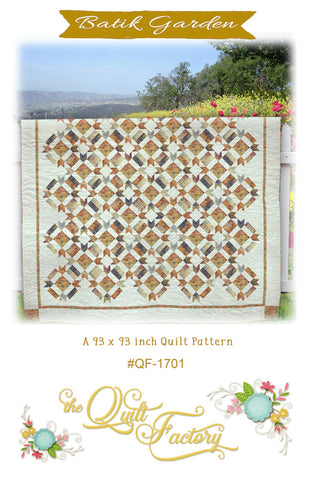 Batikgarten – das Quiltfabrik-Muster qf-1701 digitaler Download