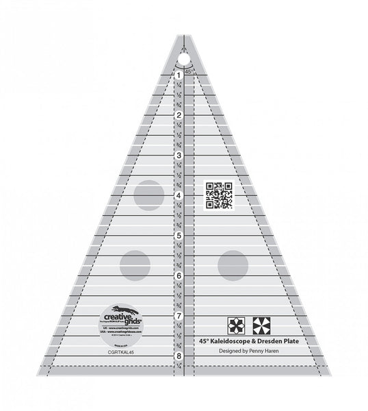 Creative Grids - 45 Degree Triangle Ruler