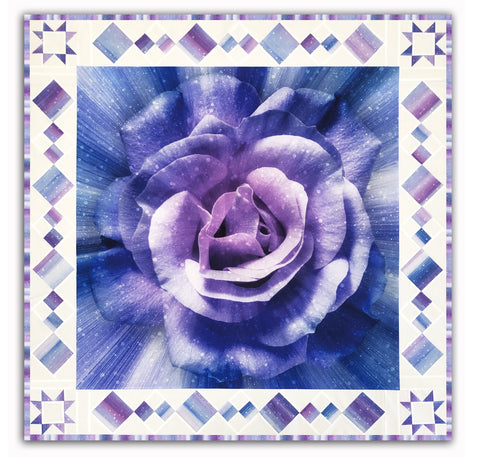 Dream Big Rose Panel Quilt Bundle – Glyzinien