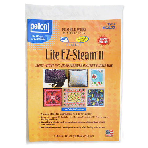 Lite EZ Steam II 12 x 9" Pellon 5 Fusible Sheets