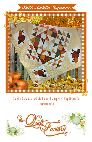 Herbsttisch quadratisch – das Quilt Factory Muster qfdg-1613 digitaler Download