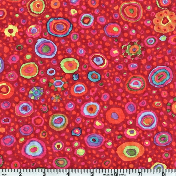 Free Spirit Kaffe Fassett GP01 REDD Roman Glass by the yard