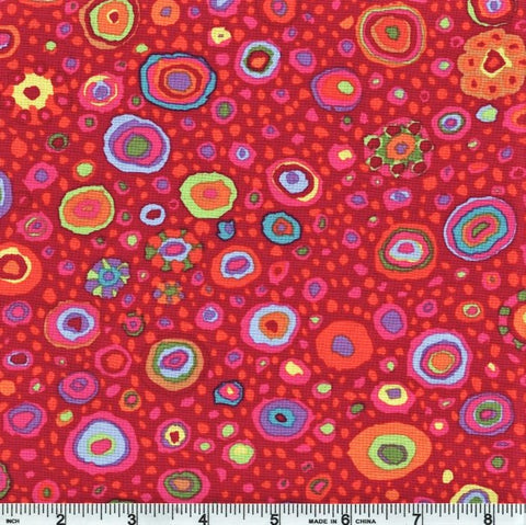 Free Spirit Kaffe Fassett GP01 REDD Roman Glass by the yard