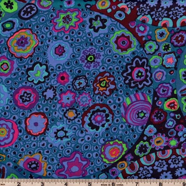 Free Spirit Kaffe Fassett Collective GP92 Blue Millefiore By The Yard