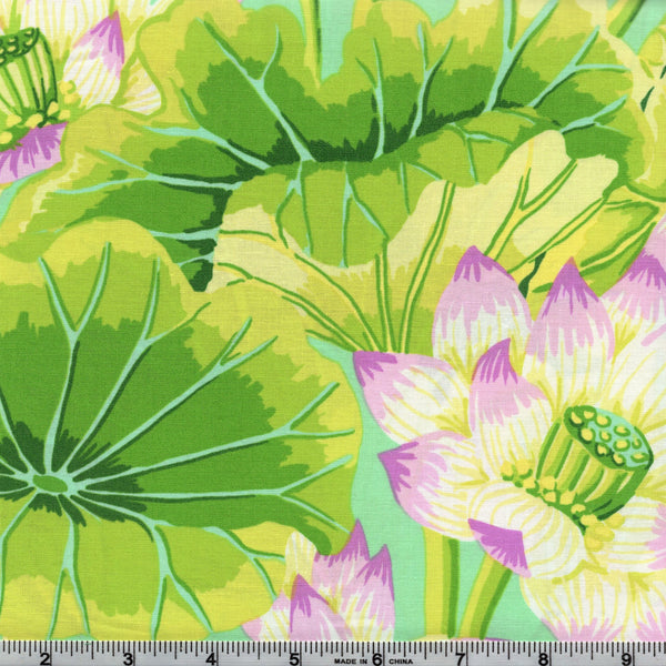 Free Spirit Kaffe Fassett GP93 Green Lake Blossoms By The Yard